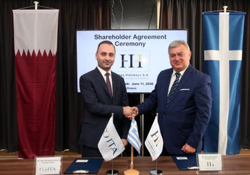 Dr. Amir Ali Salemi Zadeh, CEO of JTA Investment Holding and Georgios Iosifidis, Founder & Owner of Happy Holidays S.A.