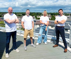 (From left to right): Craig Donnelly, Shane Morton, Nicole Morton, Tim Grant