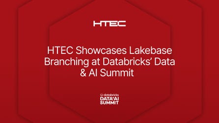 HTEC, the global technology and AI engineering firm headquartered in Silicon Valley, last week showcased how it used Lakebase data branching to enable faster development, safer operations, and new possibilities for data-driven organizations operating in highly regulated environments.