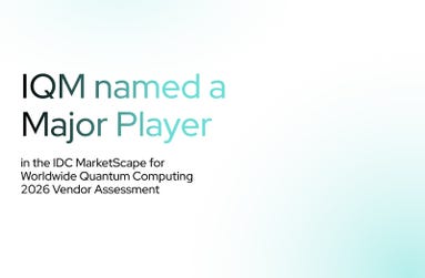 IQM named a major player in the IDC MarketScape