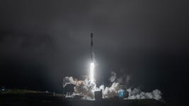The successful launch of Falcon 9 ©SpaceX