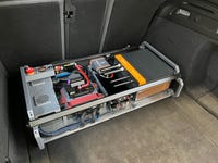 The autonomy box kit contains the computing units and ECUs necessary to run the autonomous driving software and control the autonomous vehicle. In the unit are a power management safety and safety stage, the high level computer and actuators control ECU. Additionally, sensor collection and routing is done in the autonomy box.