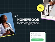 The future of photography workflows is here. From booking to gallery delivery, HoneyBook is introducing new features designed to help photographers do their best work. Learn more in the latest press release.