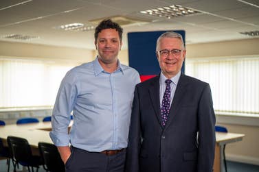 (L-R) James Needham, Help for Heroes CEO, with Warren Tucker, Help for Heroes’ newly announced Chair.