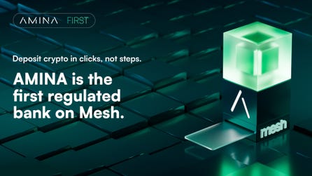 AMINA is the first regulated bank on Mesh.