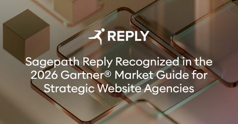 Sagepath Reply, a digital experience agency part of the Reply Group, has been included in the 2026 Gartner Market Guide for Strategic Website Agencies.
