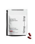 Timeline longevity supplement powered by Mitopure; proprietary, highly pure Urolithin A.