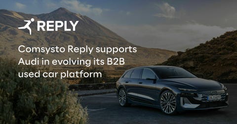 Comsysto Reply, the Reply Group company specialised in agile software development and cloud-native solutions, has partnered with Audi in evolving its digital marketplace for B2B used car trading with an AI-based multi-agent system